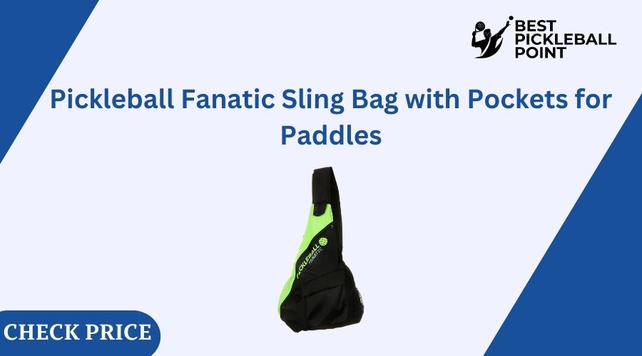 Pickleball Fanatic Sling Bag with Pockets for Paddles