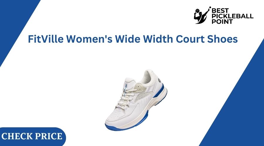 FitVille Women's Wide Width Court Shoes