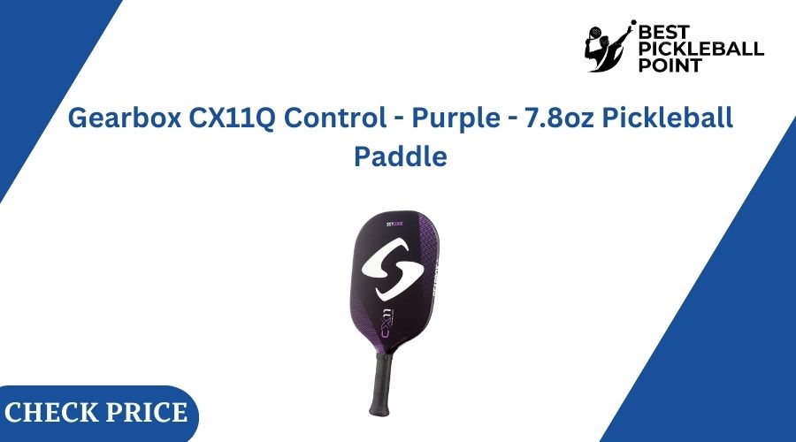 Gearbox CX11Q Control - Purple - 7.8oz Pickleball Paddle