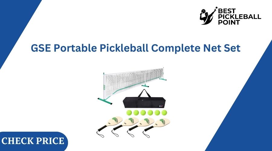 GSE Portable Pickleball Complete Net Set 