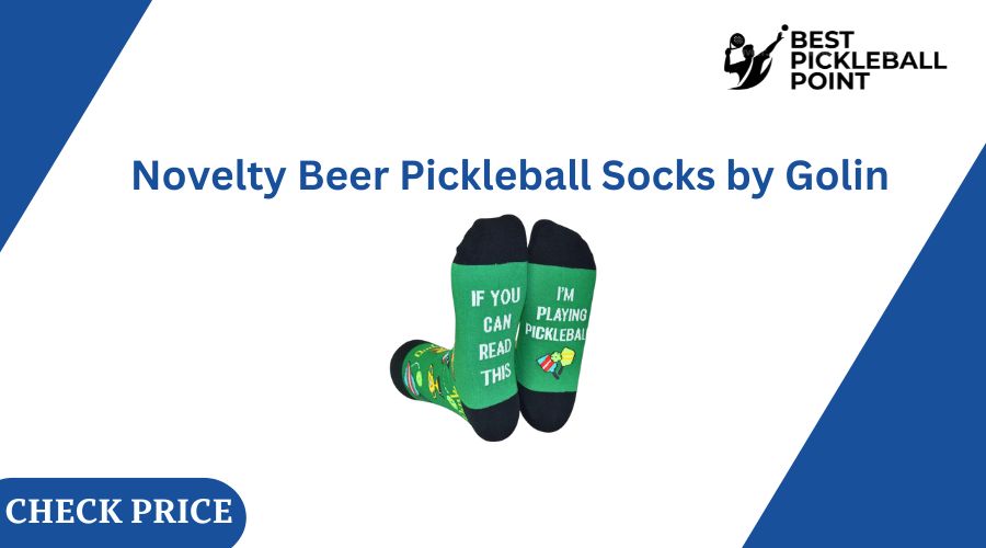 Novelty Beer Pickleball Socks by Golin 