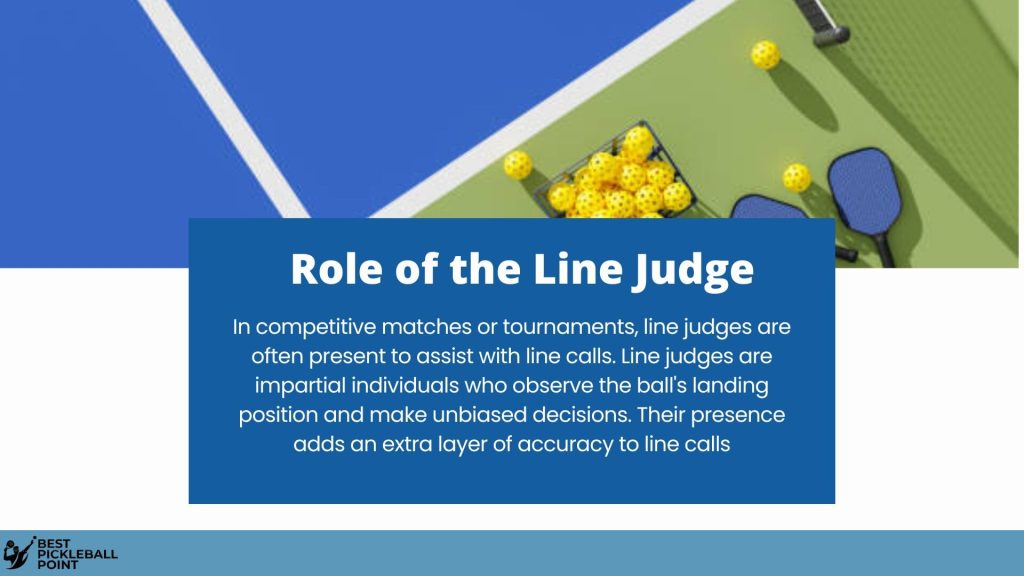 Role of Line Judge